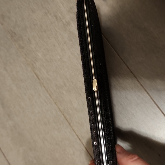 Black sequin wallet purse - Picture 2 of 4